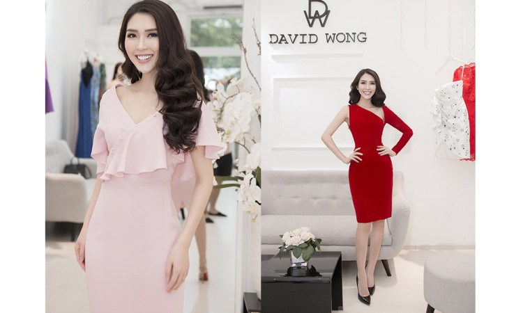 Tường Linh The Face chọn trang phục David Wong tham dự cuộc thi Miss Intercontinental 2017 