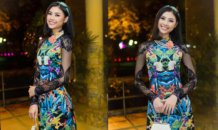 Hoa hậu biển Đào Thị Hà mang sắc xuân cho công nhận lao động