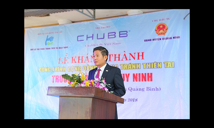 Chubb Life và Chubb Charitable Foundation – International tài trợ ngôi trường thứ 7 tại Việt Nam